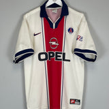 Shop 1997/98 PSG AWAY SHIRT (XL) NIKE, classic football shirts, vintage football shirts & retro soccer jerseys at Cult Kits