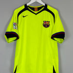 Shop 2005/06 BARCELONA RONALDINHO #10 AWAY SHIRT (M) NIKE, classic football shirts, vintage football shirts & retro soccer jerseys at Cult Kits