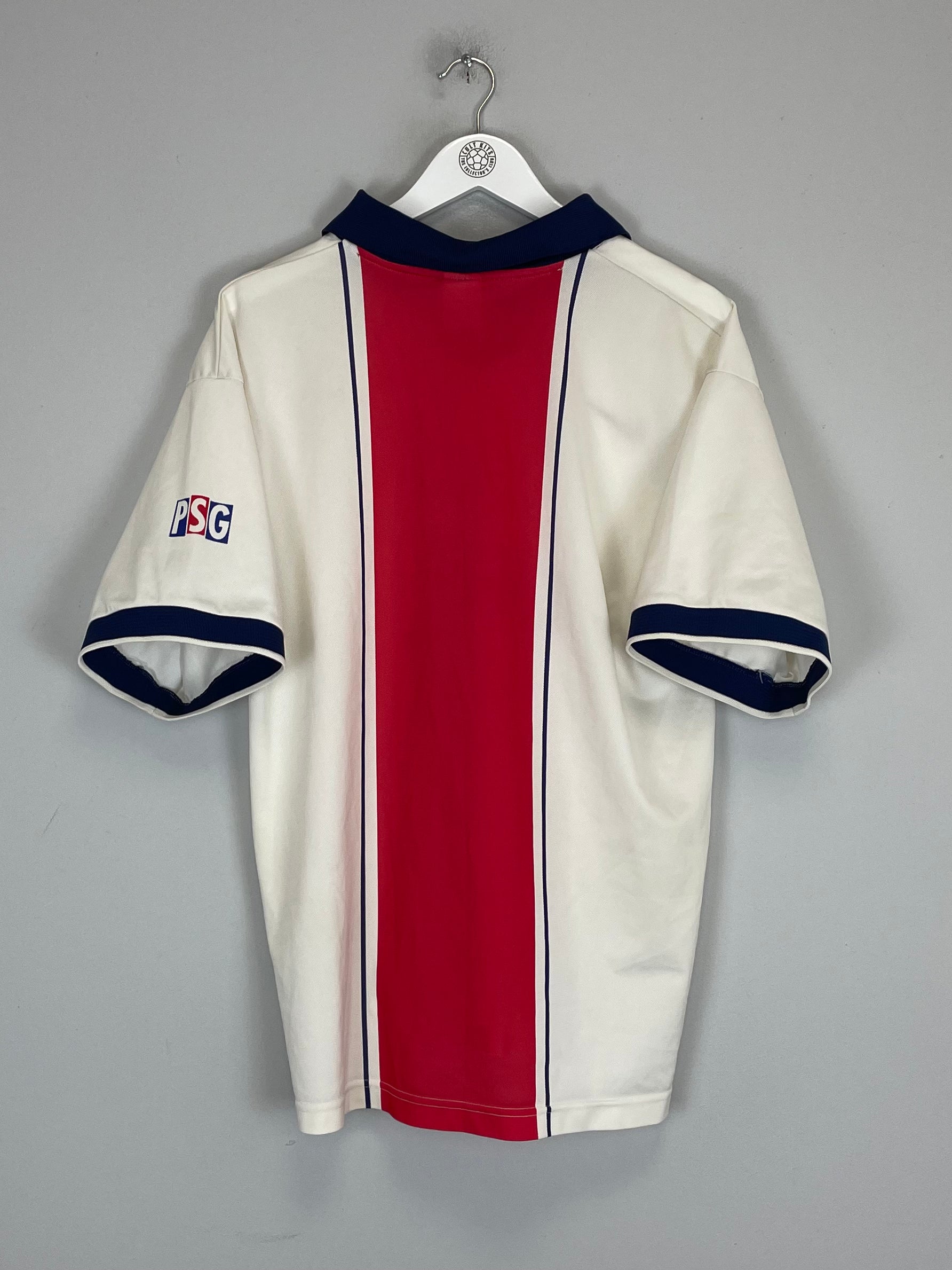 Shop 1997/98 PSG AWAY SHIRT (XL) NIKE, classic football shirts, vintage football shirts & retro soccer jerseys at Cult Kits