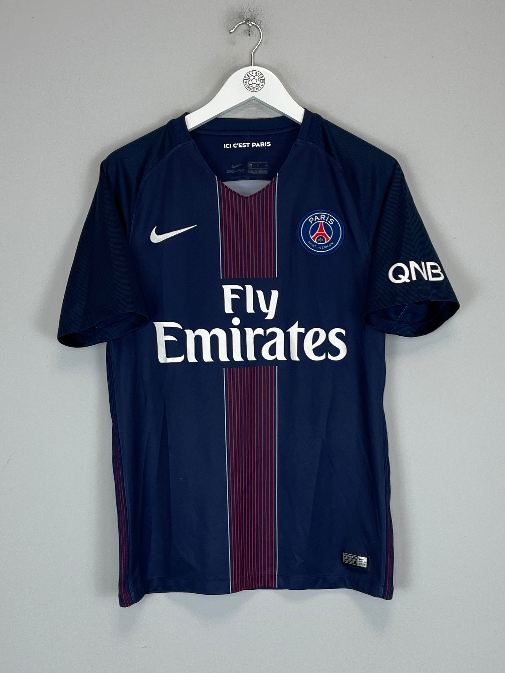 Shop 2016/17 PSG HOME SHIRT (S) NIKE, classic football shirts, vintage football shirts & retro soccer jerseys at Cult Kits
