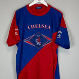 Shop 1993/94 CHELSEA TRAINING SHIRT (XL) UMBRO, classic football shirts, vintage football shirts & retro soccer jerseys at Cult Kits