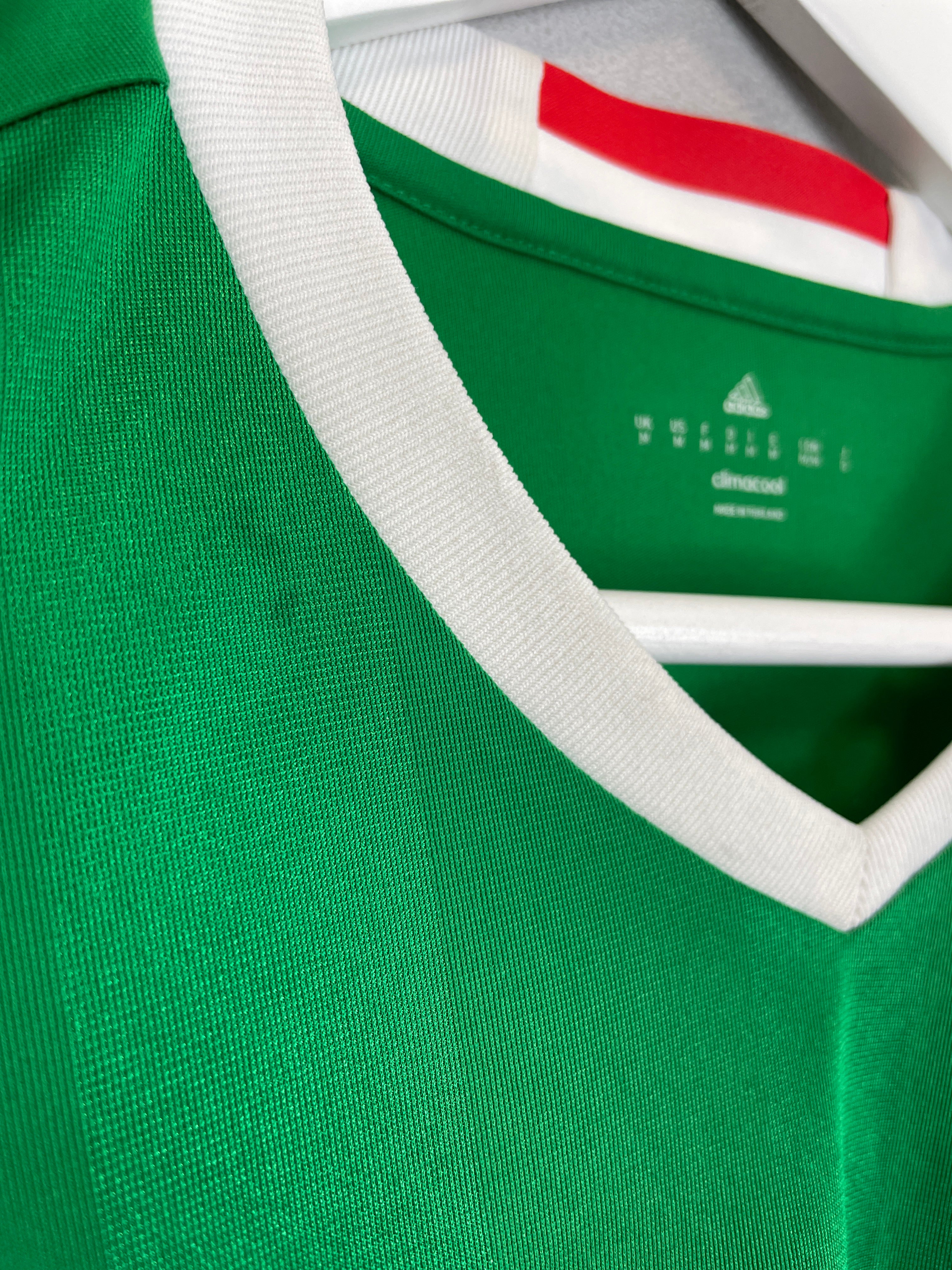 Shop 2016/17 MEXICO MARQUEZ #4 L/S HOME SHIRT (M) ADIDAS, classic football shirts, vintage football shirts & retro soccer jerseys at Cult Kits