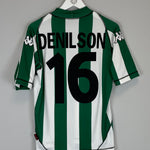Shop 2003/04 REAL BETIS DENILSON #16 HOME SHIRT (M) KAPPA, classic football shirts, vintage football shirts & retro soccer jerseys at Cult Kits