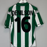 Shop 2003/04 REAL BETIS DENILSON #16 HOME SHIRT (M) KAPPA, classic football shirts, vintage football shirts & retro soccer jerseys at Cult Kits