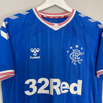 Shop 2019/20 RANGERS HOME SHIRT (M) HUMMEL, classic football shirts, vintage football shirts & retro soccer jerseys at Cult Kits