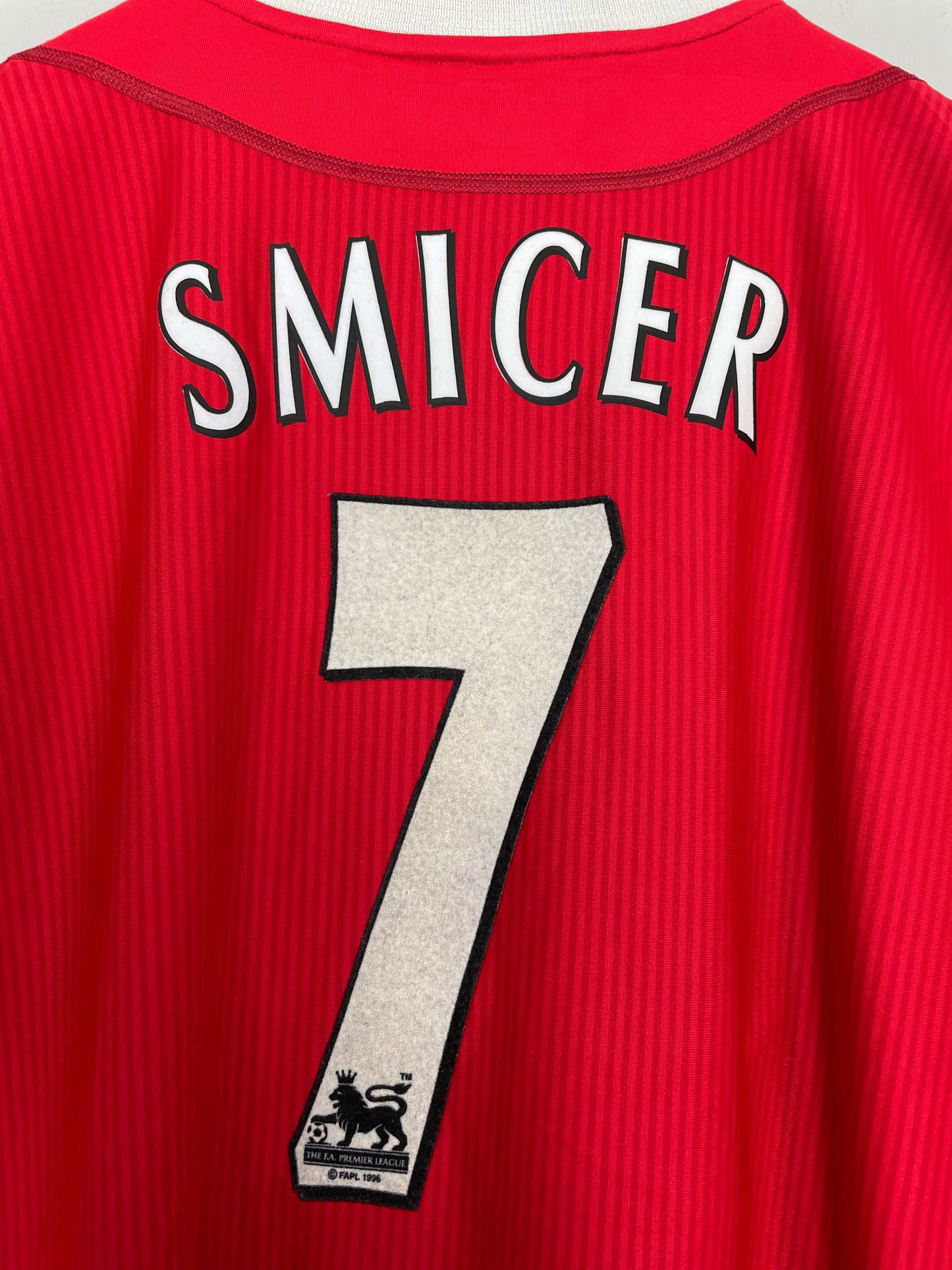 2002/04 LIVERPOOL SMICER #7 HOME SHIRT (L) REEBOK