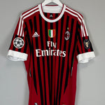 Shop 2011/12 AC MILAN IBRAHIMOVIC #11 C/L HOME SHIRT (L) ADIDAS, classic football shirts, vintage football shirts & retro soccer jerseys at Cult Kits