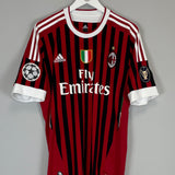 Shop 2011/12 AC MILAN IBRAHIMOVIC #11 C/L HOME SHIRT (L) ADIDAS, classic football shirts, vintage football shirts & retro soccer jerseys at Cult Kits