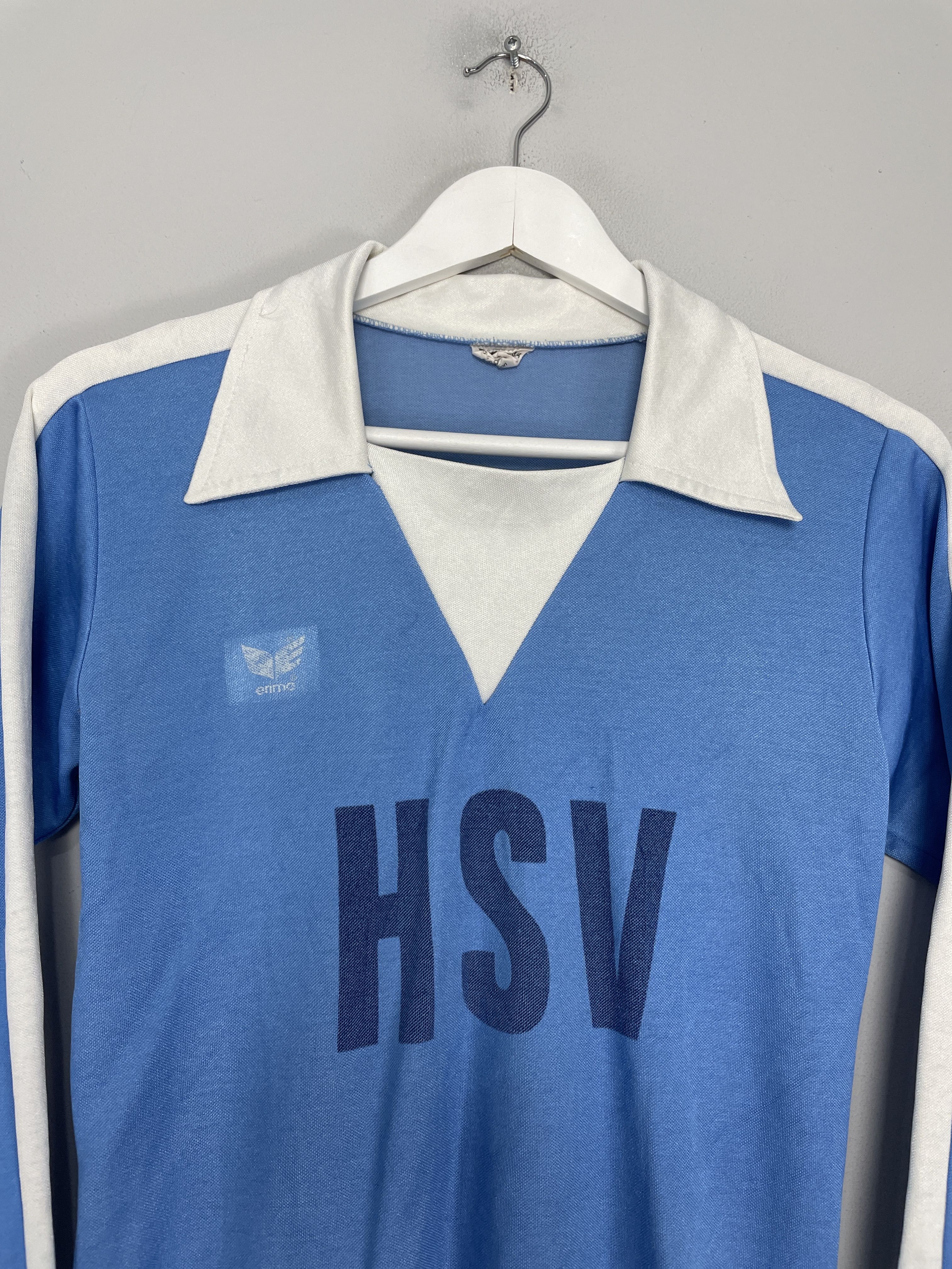 Shop 1976/78 HAMBURG #9 L/S AWAY SHIRT (S) ERIMA, classic football shirts, vintage football shirts & retro soccer jerseys at Cult Kits