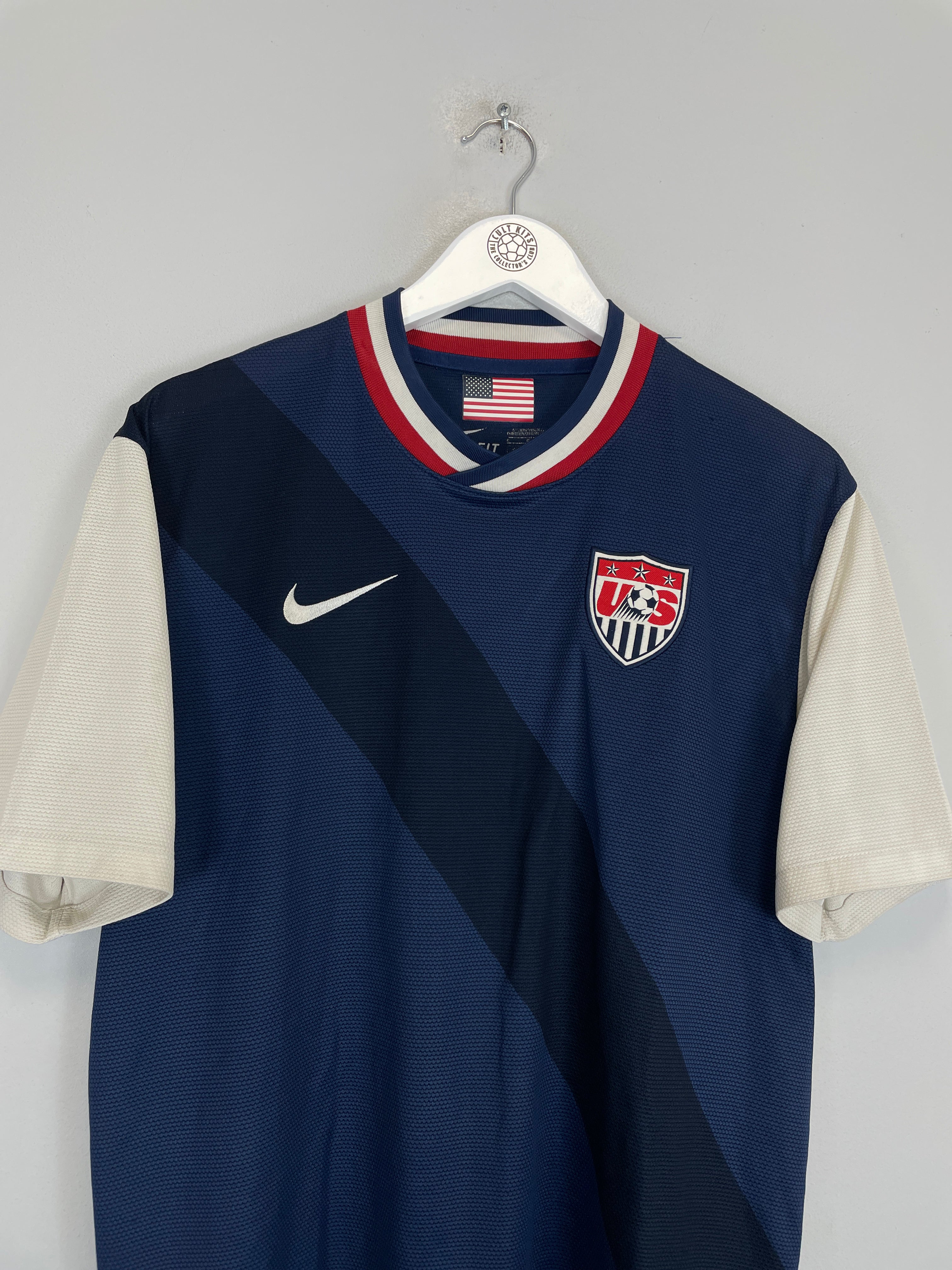 Shop 2012/13 USA AWAY SHIRT (L) NIKE, classic football shirts, vintage football shirts & retro soccer jerseys at Cult Kits