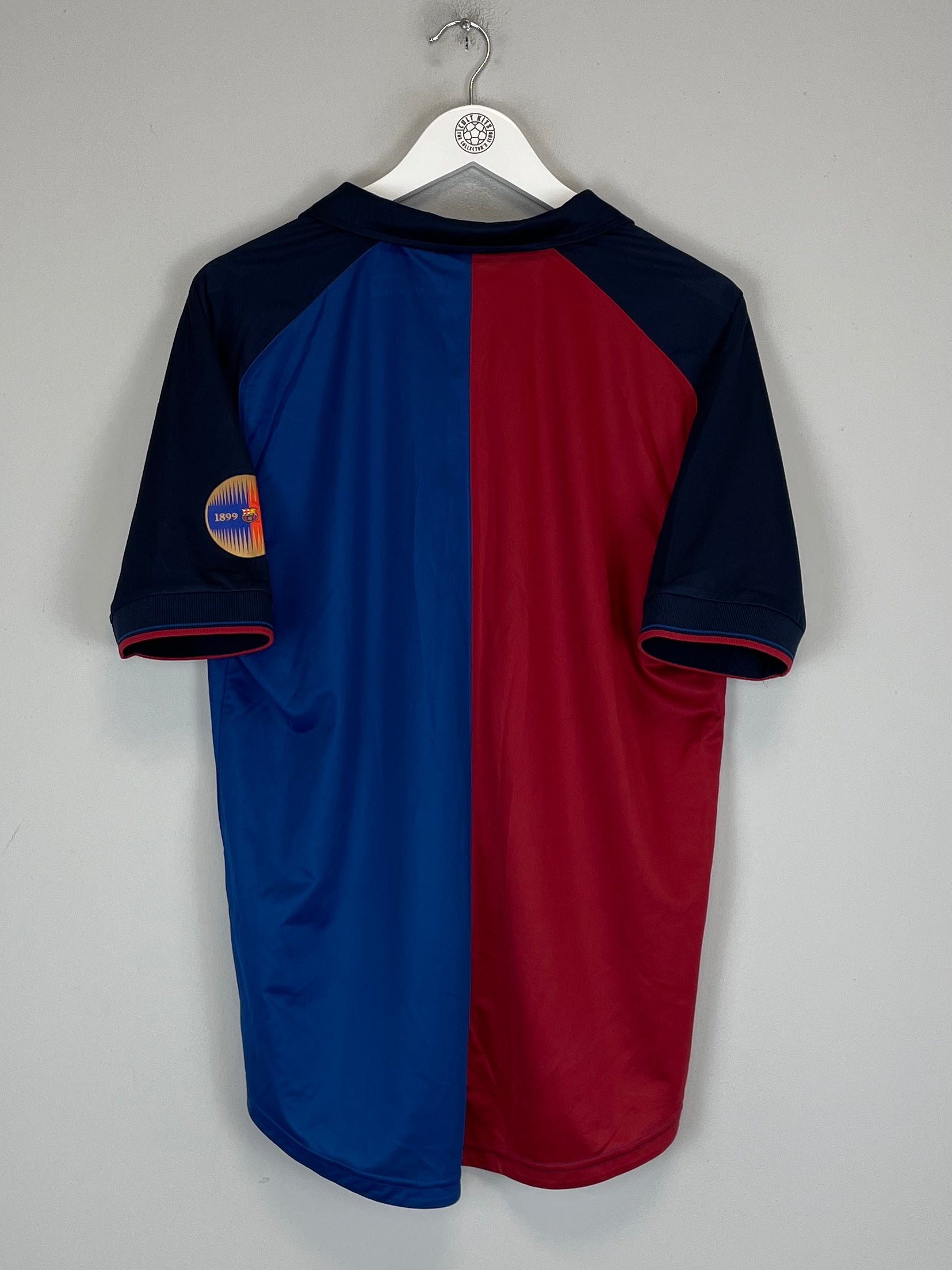 Shop 1999/00 BARCELONA HOME SHIRT (L) NIKE, classic football shirts, vintage football shirts & retro soccer jerseys at Cult Kits
