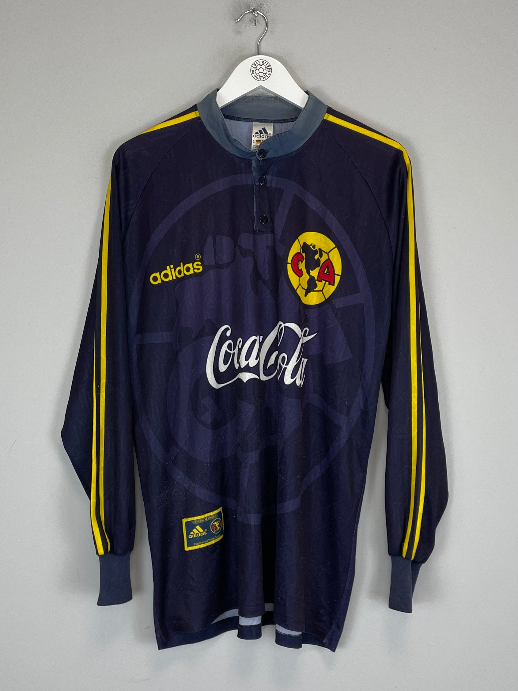 Shop 1997/98 CLUB AMERICA L/S AWAY SHIRT (XL) ADIDAS, classic football shirts, vintage football shirts & retro soccer jerseys at Cult Kits