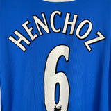 2005/06 WIGAN HENCHOZ #6 *MATCH WORN vs MANCHESTER UNITED* L/S HOME SHIRT (XL) JJB
