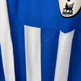 2005/06 WIGAN HENCHOZ #6 *MATCH WORN vs MANCHESTER UNITED* L/S HOME SHIRT (XL) JJB