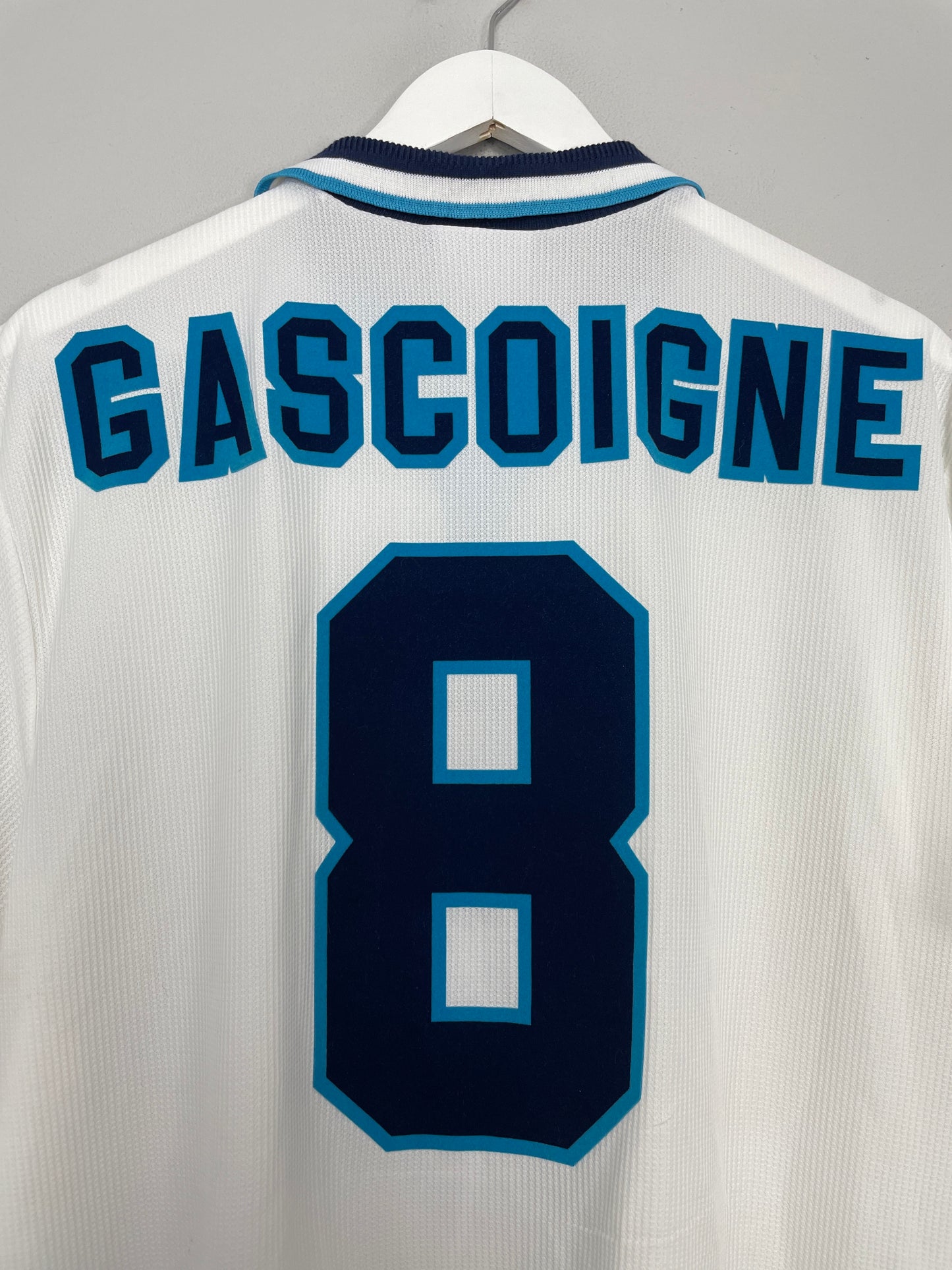 1995/97 ENGLAND GASCOIGNE #8 HOME SHIRT (XL) UMBRO