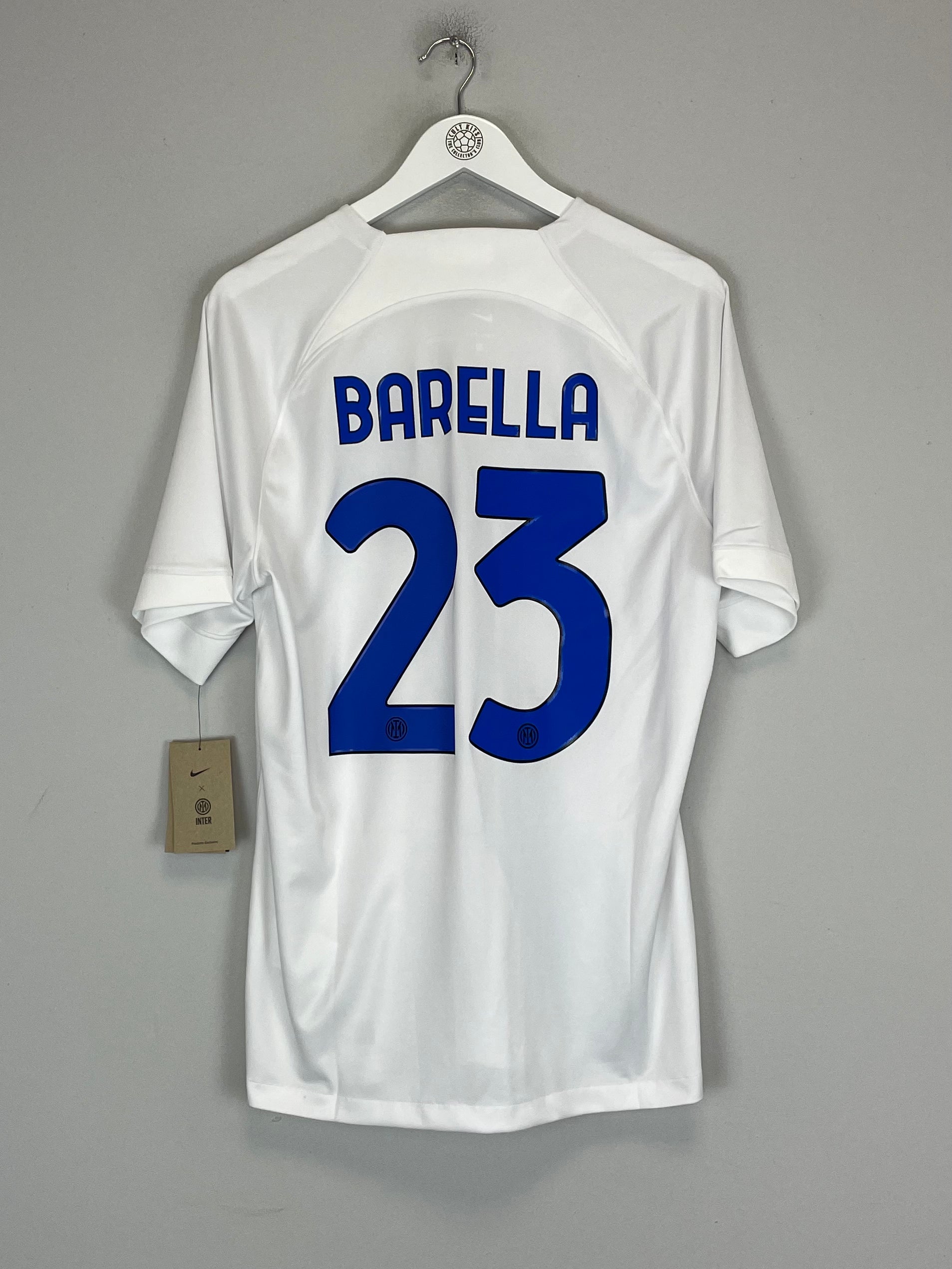 Shop 2023/24 INTER MILAN BARELLA #23 *BNWT* AWAY SHIRT (L) NIKE, classic football shirts, vintage football shirts & retro soccer jerseys at Cult Kits
