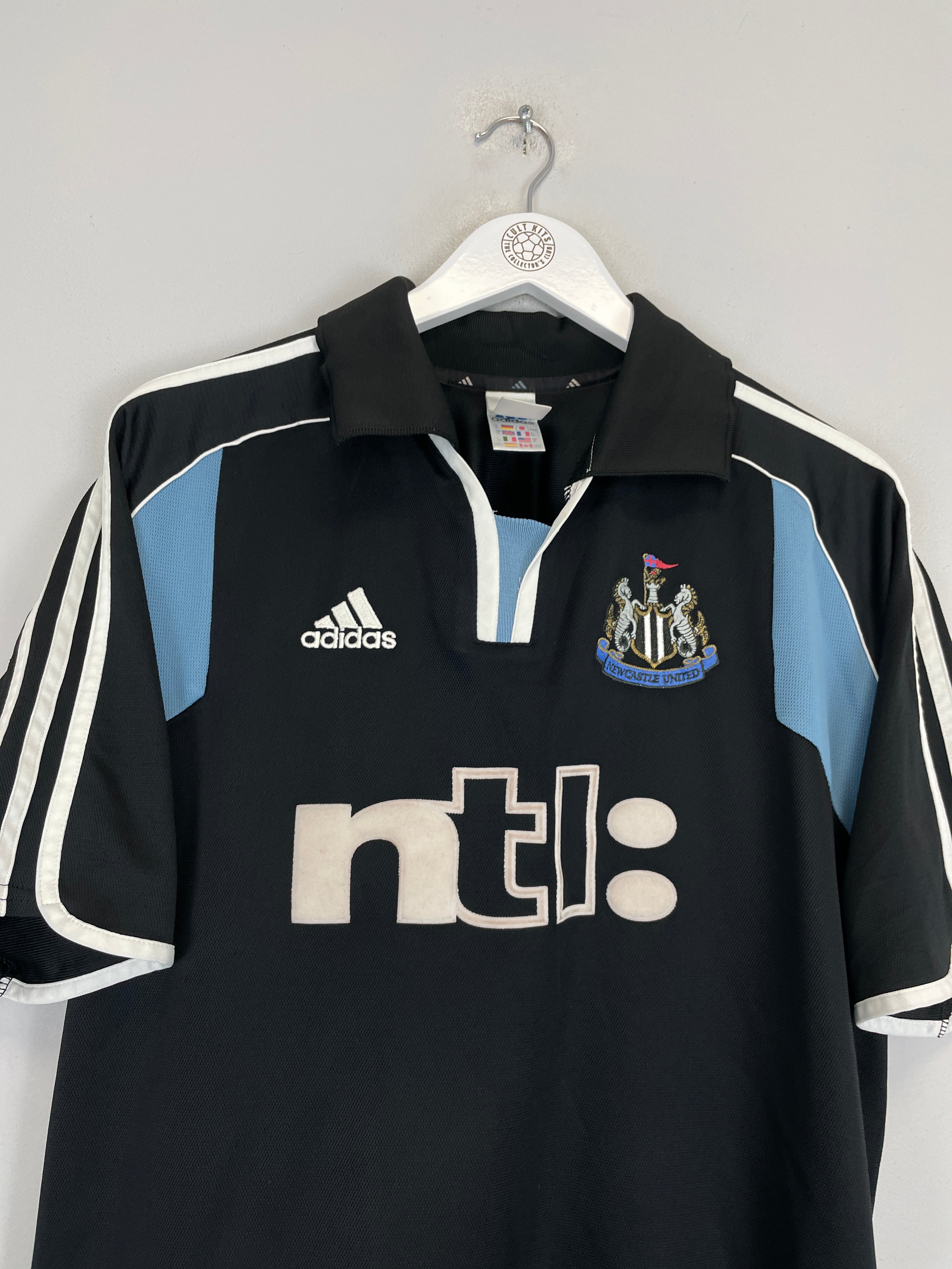 Shop 2000/01 NEWCASTLE SHEARER #9 AWAY SHIRT (XL) ADIDAS, classic football shirts, vintage football shirts & retro soccer jerseys at Cult Kits