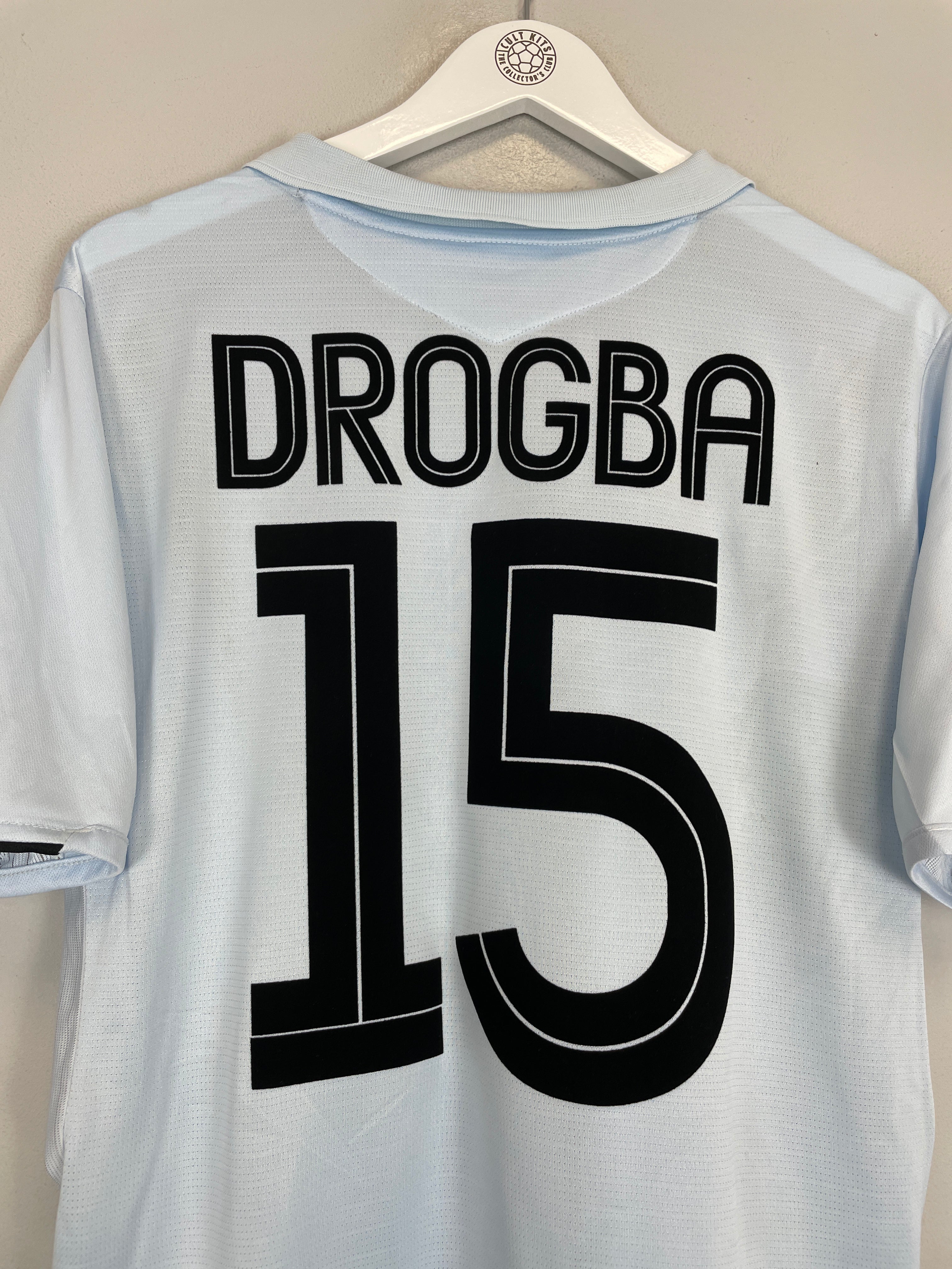 Shop 2005/06 CHELSEA DROGBA #15 C/L AWAY SHIRT (L) UMBRO, classic football shirts, vintage football shirts & retro soccer jerseys at Cult Kits