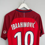 Shop 2016/17 PSG IBRAHIMOVIC #10 AWAY SHIRT (M) NIKE, classic football shirts, vintage football shirts & retro soccer jerseys at Cult Kits