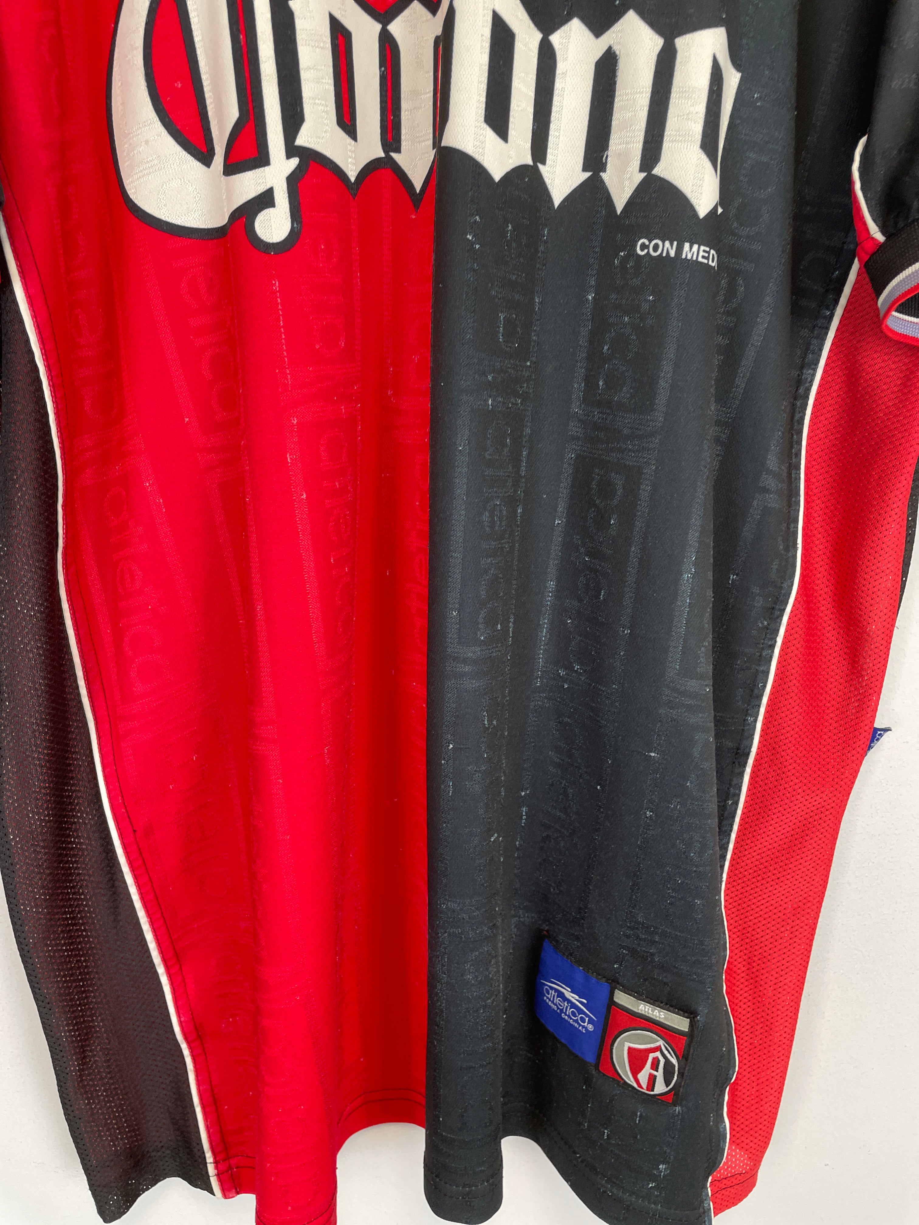 Shop 1999/00 ATLAS HOME SHIRT (XL) ATLETICA, classic football shirts, vintage football shirts & retro soccer jerseys at Cult Kits