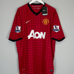 Shop 2012/13 MANCHESTER UNITED BUTTNER #28 *BNWT* HOME SHIRT (XXL) NIKE, classic football shirts, vintage football shirts & retro soccer jerseys at Cult Kits