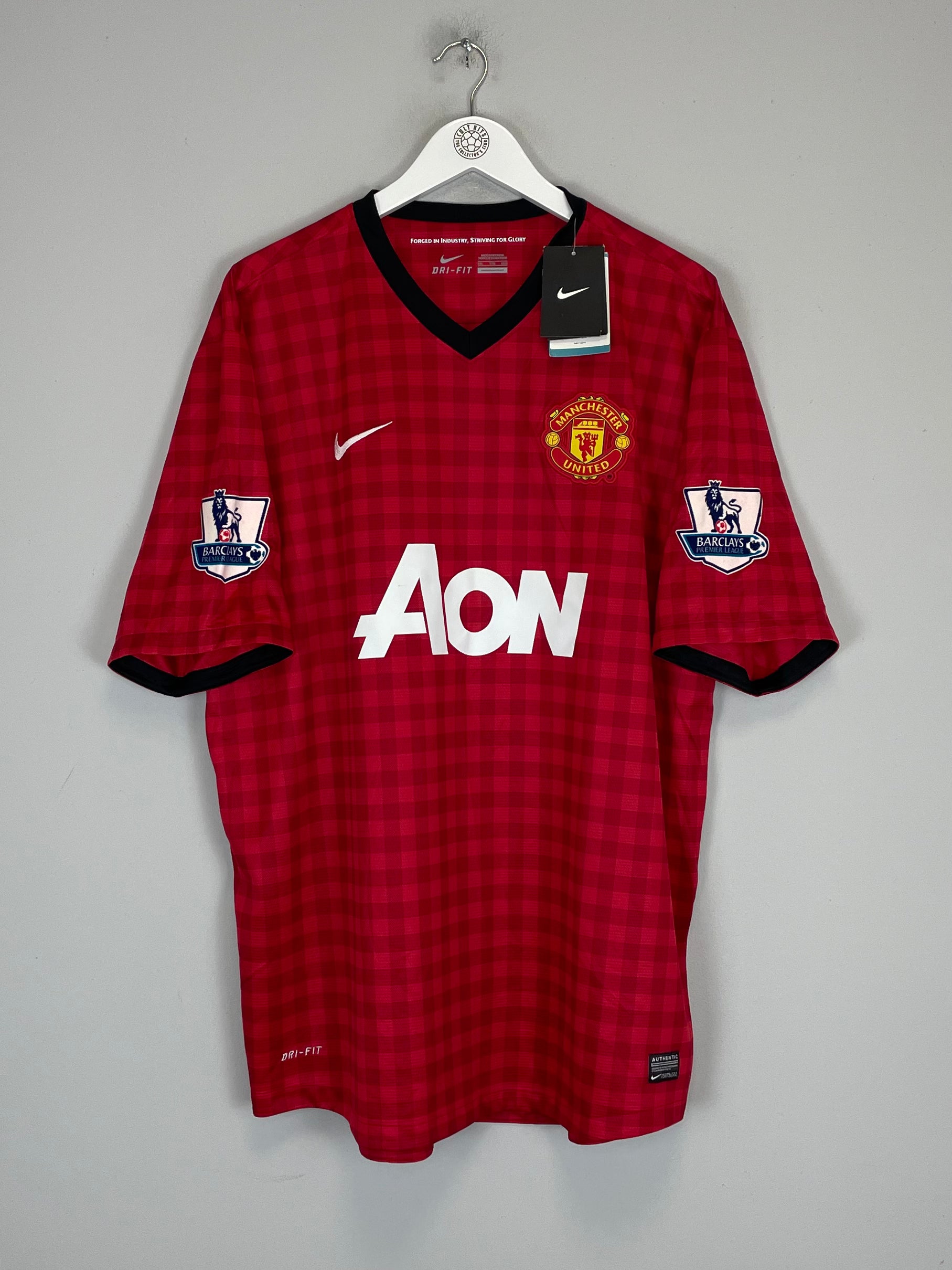 Shop 2012/13 MANCHESTER UNITED BUTTNER #28 *BNWT* HOME SHIRT (XXL) NIKE, classic football shirts, vintage football shirts & retro soccer jerseys at Cult Kits