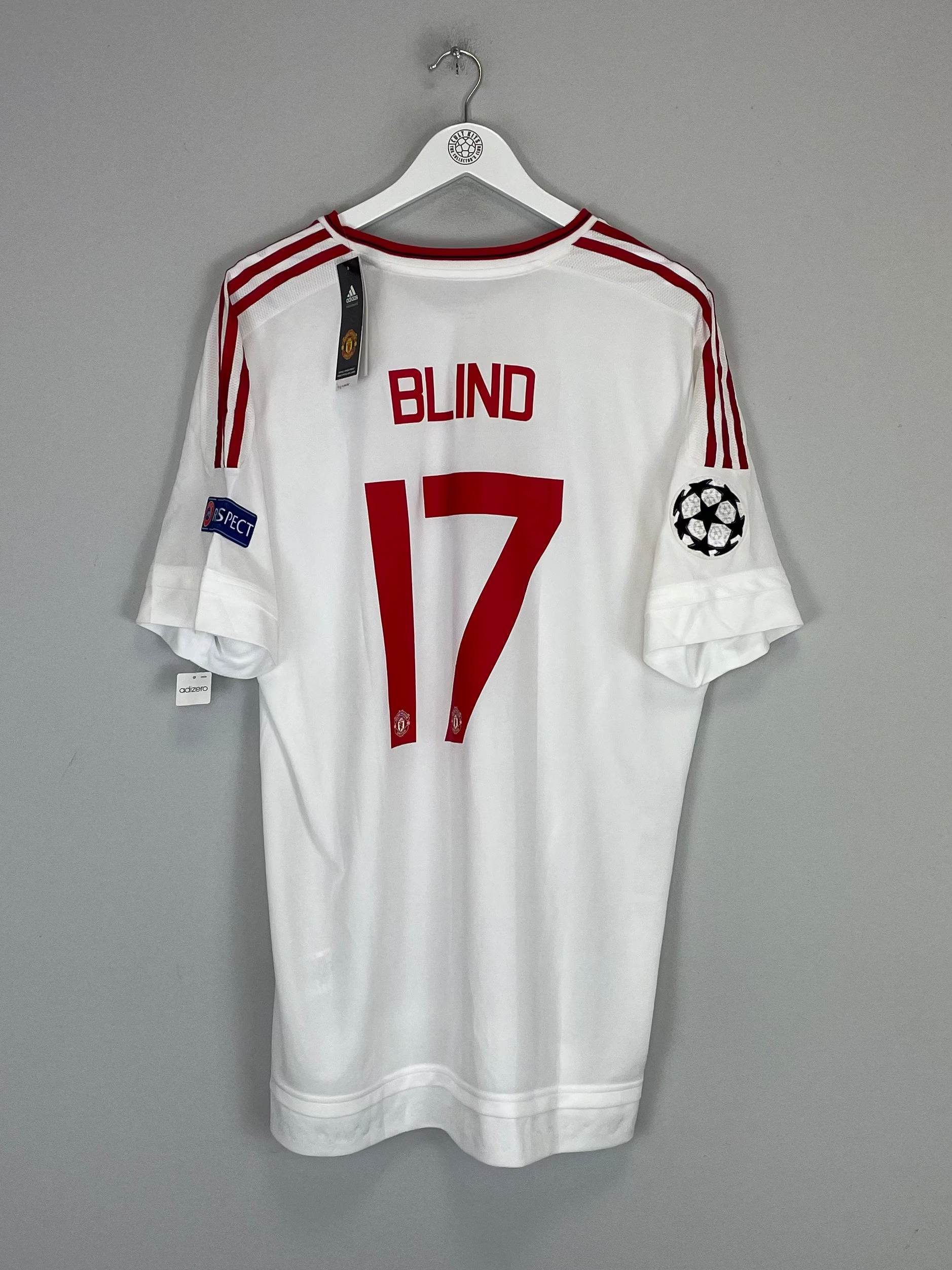 Shop 2015/16 MANCHESTER UNITED BLIND #17 *BNWT* AUTHENTIC C/L AWAY SHIRT (XXL) ADIDAS, classic football shirts, vintage football shirts & retro soccer jerseys at Cult Kits