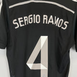 Shop 2014/15 REAL MADRID SERGIO RAMOS #4 THIRD SHIRT (S) ADIDAS, classic football shirts, vintage football shirts & retro soccer jerseys at Cult Kits