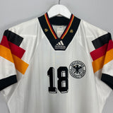 Shop 1992/94 GERMANY KLINSMANN #18 HOME SHIRT (S) ADIDAS, classic football shirts, vintage football shirts & retro soccer jerseys at Cult Kits