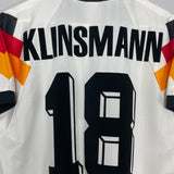 Shop 1992/94 GERMANY KLINSMANN #18 HOME SHIRT (S) ADIDAS, classic football shirts, vintage football shirts & retro soccer jerseys at Cult Kits