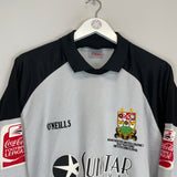 2005/06 BARNET TYNAN #18 *MATCH WORN vs MANCHESTER UNITED* GK SHIRT (XL) O'NEILLS