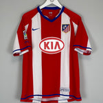 Shop 2007/08 ATLETICO MADRID KUN AGUERO #10 HOME SHIRT (M) NIKE, classic football shirts, vintage football shirts & retro soccer jerseys at Cult Kits