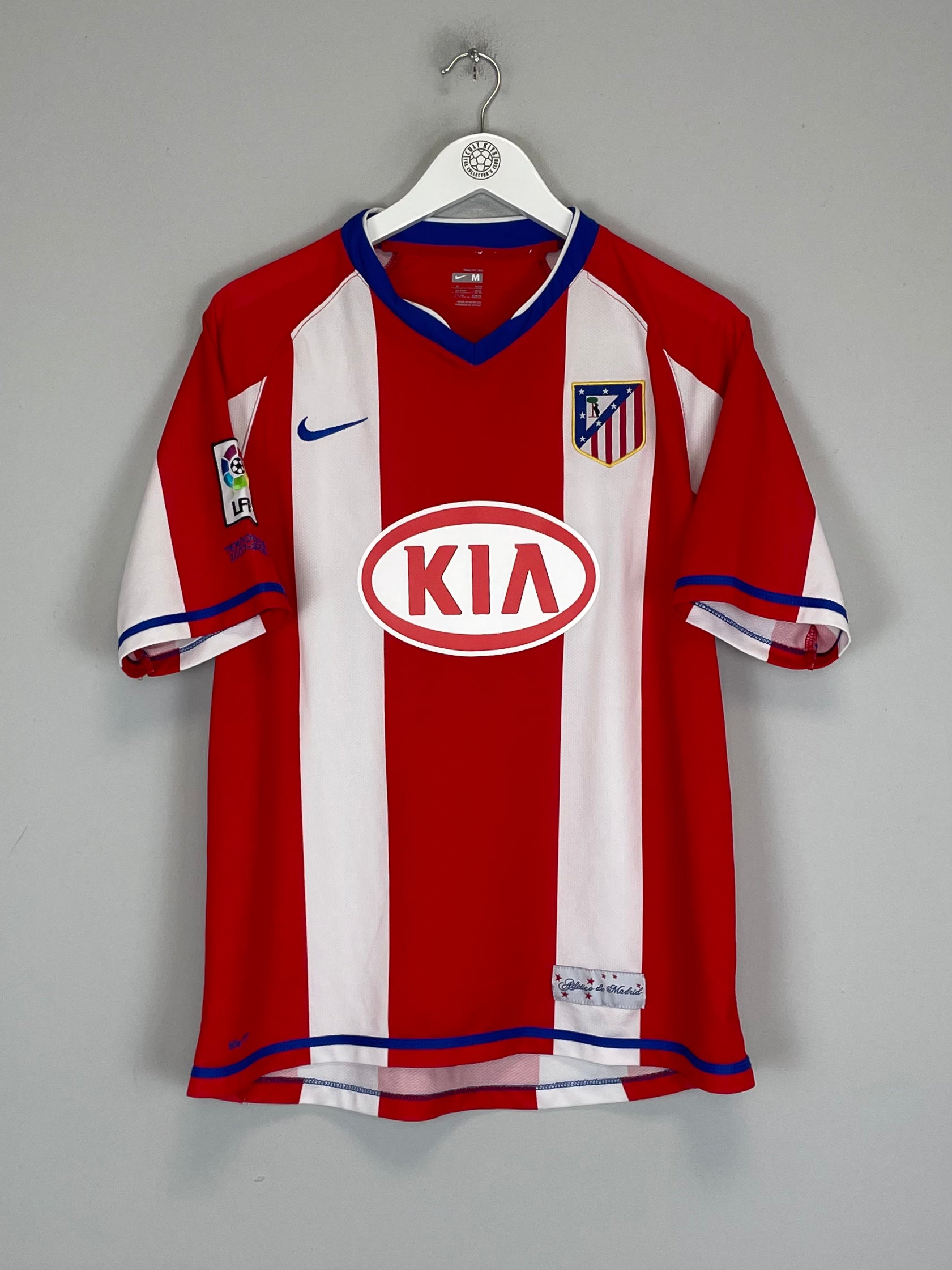 Shop 2007/08 ATLETICO MADRID KUN AGUERO #10 HOME SHIRT (M) NIKE, classic football shirts, vintage football shirts & retro soccer jerseys at Cult Kits