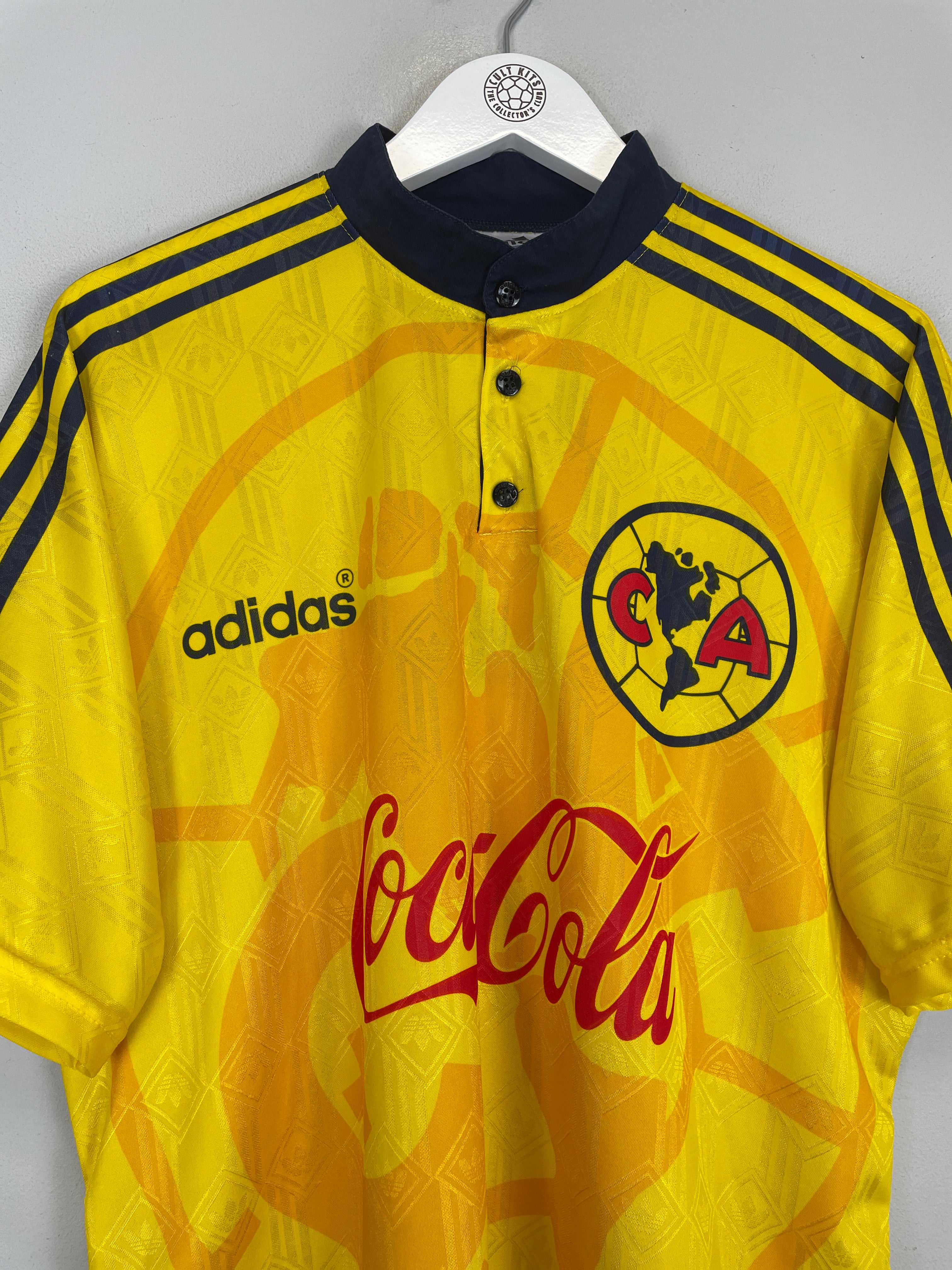Shop 1996/98 CLUB AMERICA HOME SHIRT (L) ADIDAS, classic football shirts, vintage football shirts & retro soccer jerseys at Cult Kits