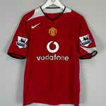 Shop 2004/05 MANCHESTER UNITED RONALDO #7 HOME SHIRT (M) NIKE, classic football shirts, vintage football shirts & retro soccer jerseys at Cult Kits