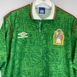 Shop 1994 MEXICO HOME SHIRT (XL) UMBRO, classic football shirts, vintage football shirts & retro soccer jerseys at Cult Kits