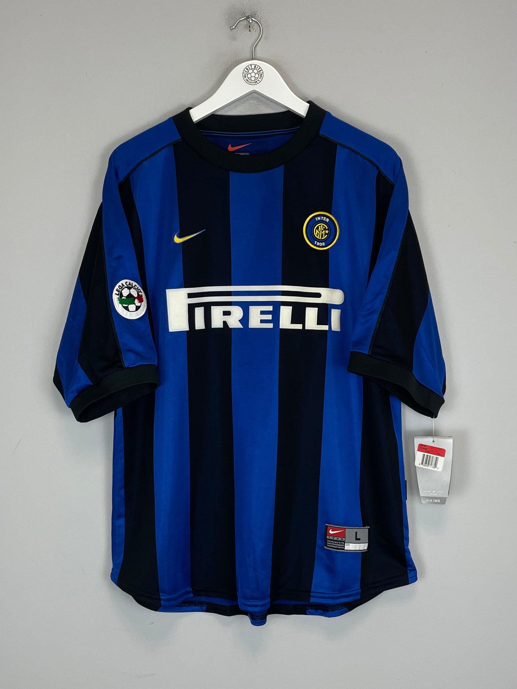 Shop 2000/01 INTER MILAN RONALDO #9 *BNWT* HOME SHIRT (L) NIKE, classic football shirts, vintage football shirts & retro soccer jerseys at Cult Kits
