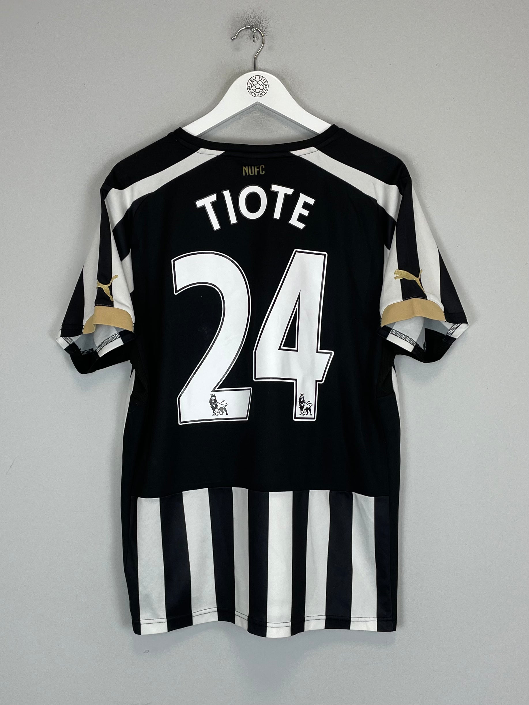 Shop 2014/15 NEWCASTLE UNITED TIOTE #24 HOME SHIRT (M) PUMA, classic football shirts, vintage football shirts & retro soccer jerseys at Cult Kits