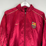 Shop 2001/02 BARCELONA TRACK JACKET (M) NIKE, classic football shirts, vintage football shirts & retro soccer jerseys at Cult Kits