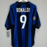 Shop 2000/01 INTER MILAN RONALDO #9 *BNWT* HOME SHIRT (L) NIKE, classic football shirts, vintage football shirts & retro soccer jerseys at Cult Kits