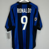 Shop 2000/01 INTER MILAN RONALDO #9 *BNWT* HOME SHIRT (L) NIKE, classic football shirts, vintage football shirts & retro soccer jerseys at Cult Kits