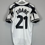 Shop 1998/99 JUVENTUS ZIDANE #21 AWAY SHIRT (L) KAPPA, classic football shirts, vintage football shirts & retro soccer jerseys at Cult Kits