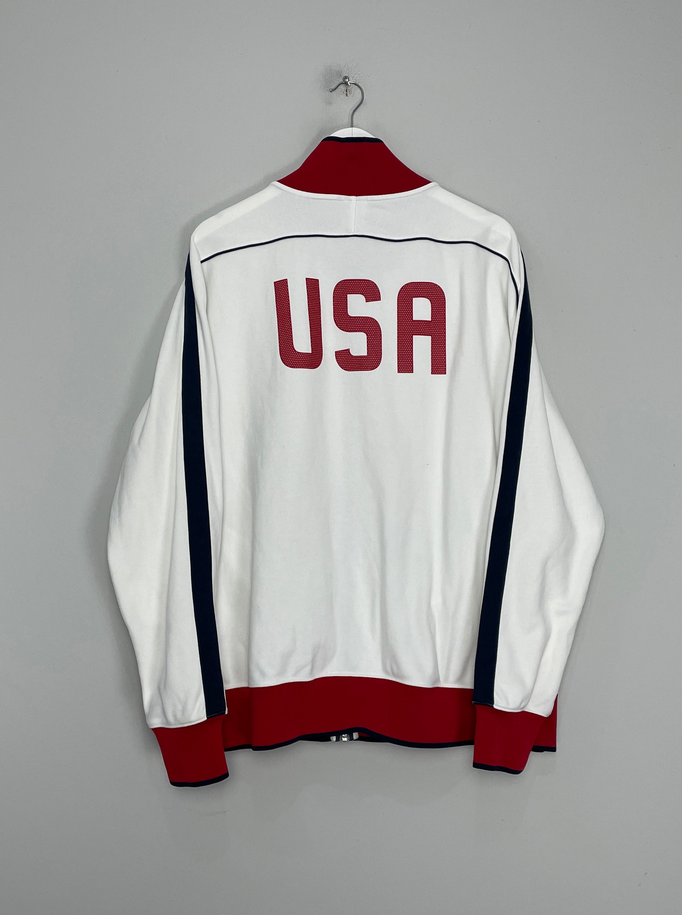 Shop 2010 USA TRACKSUIT TOP (XXL) NIKE, classic football shirts, vintage football shirts & retro soccer jerseys at Cult Kits