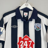 2010/11 WEST BROM DORRANS #17 *MATCH WORN vs MANCHESTER UNITED* HOME SHIRT (M) UMBRO