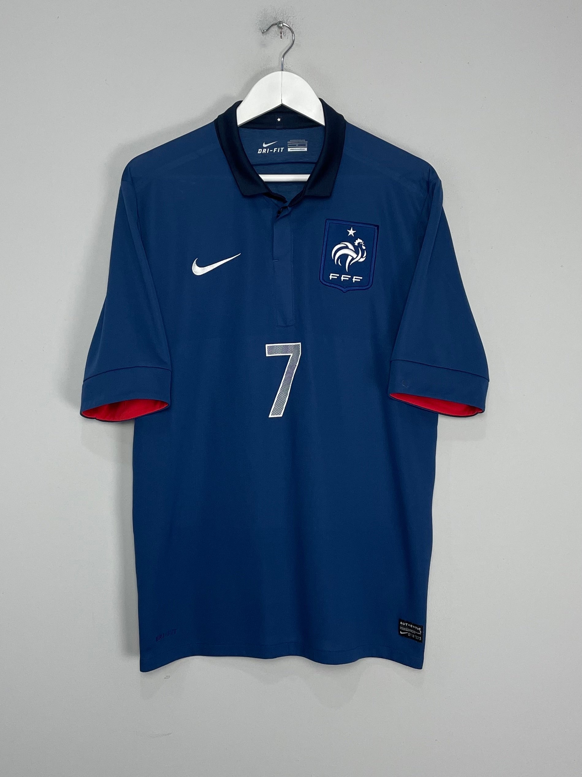 Shop 2011/12 FRANCE RIBERY #7 HOME SHIRT (L) NIKE, classic football shirts, vintage football shirts & retro soccer jerseys at Cult Kits