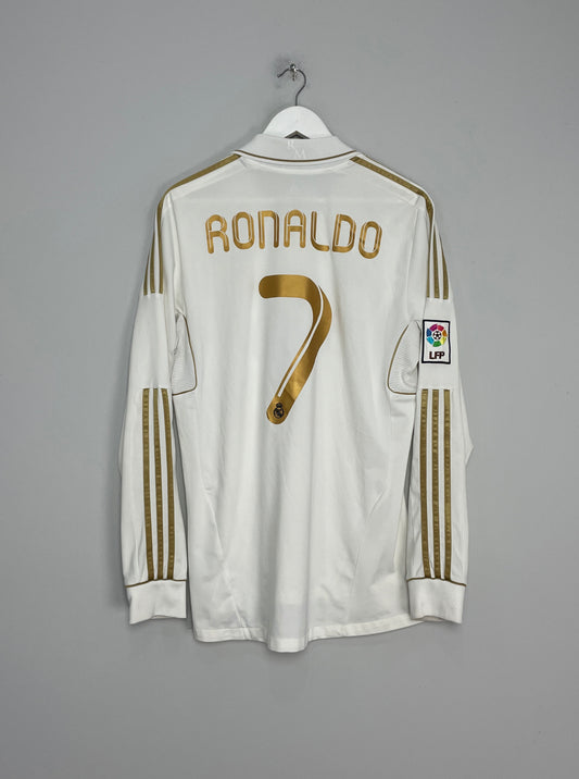 2011/12 REAL MADRID RONALDO #7 L/S HOME SHIRT (L) ADIDAS