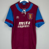 Shop 1992/93 ASTON VILLA HOME SHIRT (L) UMBRO, classic football shirts, vintage football shirts & retro soccer jerseys at Cult Kits