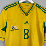 Shop 2010/11 SOUTH AFRICA TSHABALALA #8 HOME SHIRT (M) ADIDAS, classic football shirts, vintage football shirts & retro soccer jerseys at Cult Kits