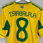 Shop 2010/11 SOUTH AFRICA TSHABALALA #8 HOME SHIRT (M) ADIDAS, classic football shirts, vintage football shirts & retro soccer jerseys at Cult Kits