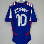 Shop 2006/07 FRANCE ZIDANE #10 *PLAYER ISSUE* HOME SHIRT (XL) ADIDAS, classic football shirts, vintage football shirts & retro soccer jerseys at Cult Kits